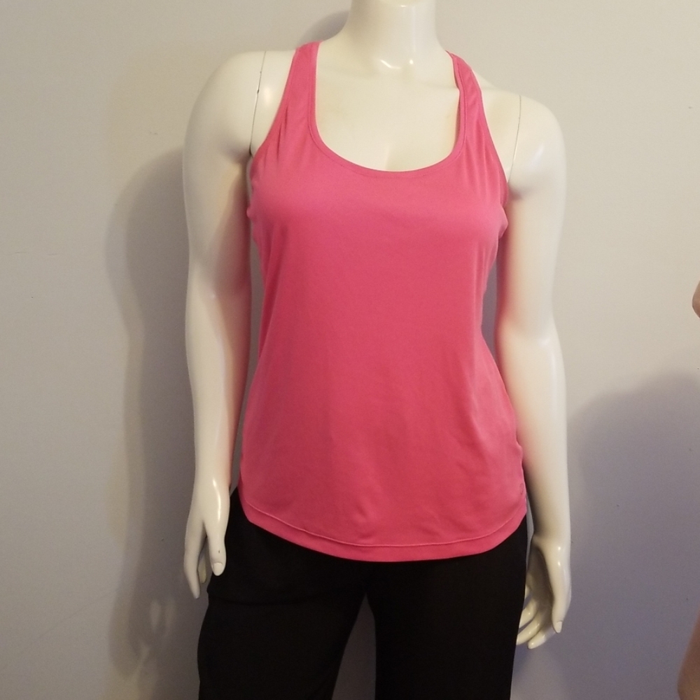 Pink Silky Razorback Fitness Top